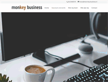 Tablet Screenshot of mon-key-business.nl